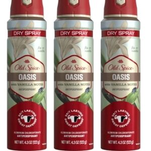 3 Old Spice Oasis Antiperspirant Dry Spray